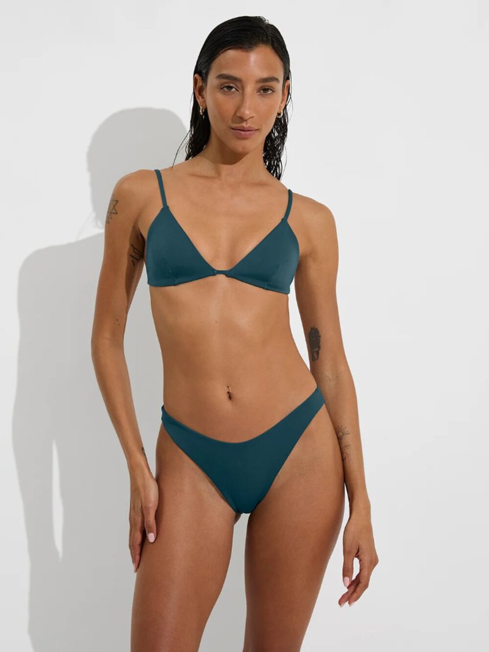 Left On Friday Dip Bottom - Deep End Teal - M